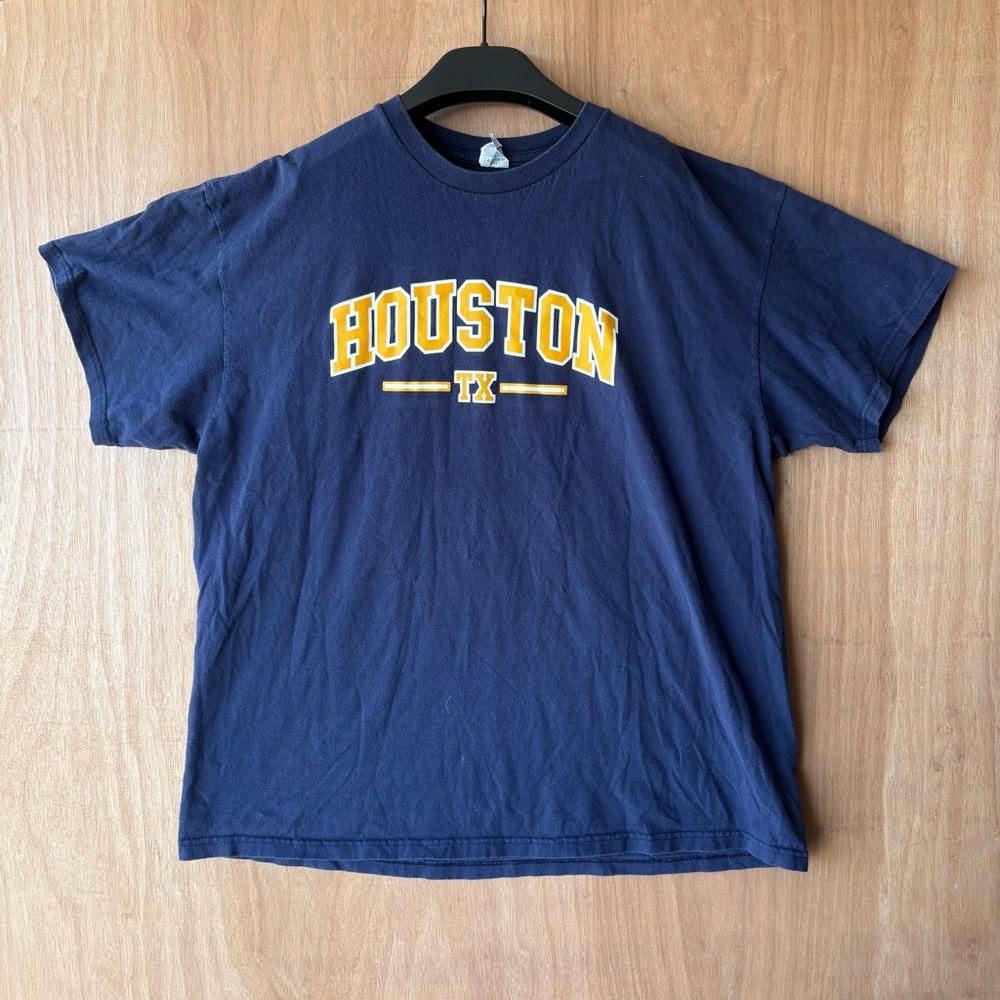 Houston TX Navy T-Shirt